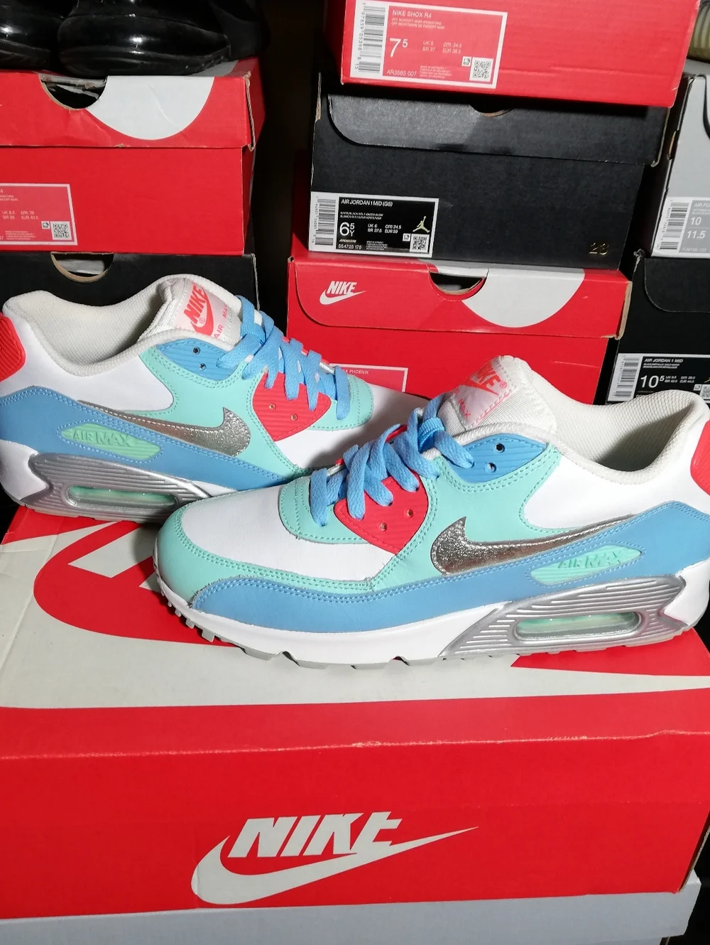 NIKE AIR MAX 90S PEEMIUM WOMEN US SIZE 8.5 BRAND NEW COME WITH BOX - Picture 2 of 13